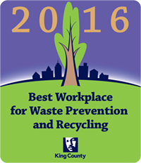 2016 Best Workplace for Waste Prevention and Recycling Award